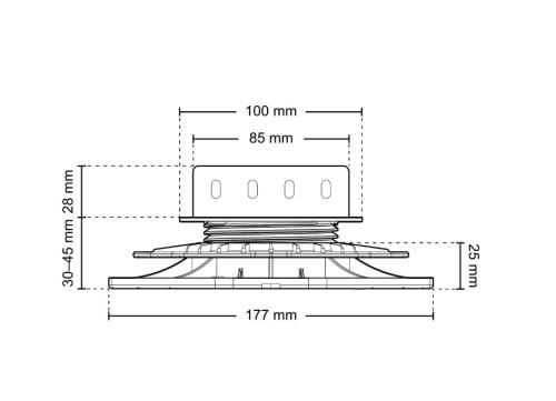 Stopa tarasowa STANDARD 30-220mm